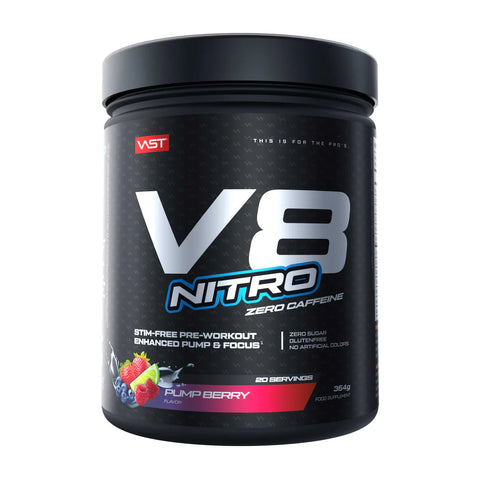 Vast V8 Nitro Zero Caffeine Pre Workout