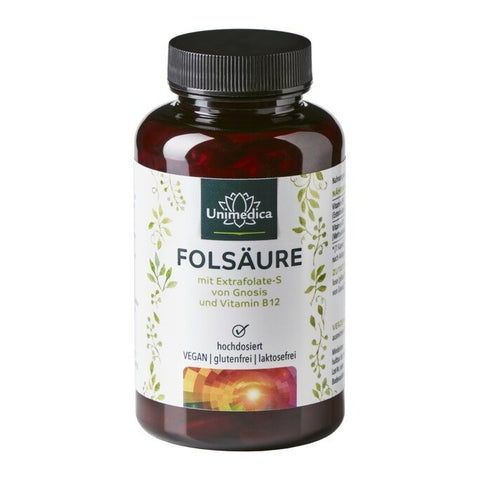 Folsäure mit Extrafolate S von Gnosis und Vitamin B12 Unimedica