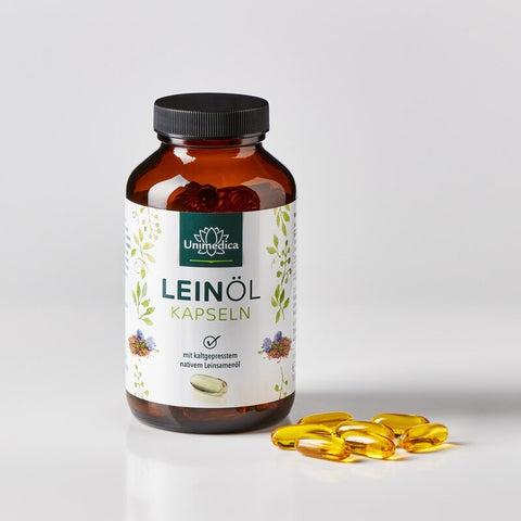 Leinöl mit pflanzlichen Omega Fettsäuren Unimedica